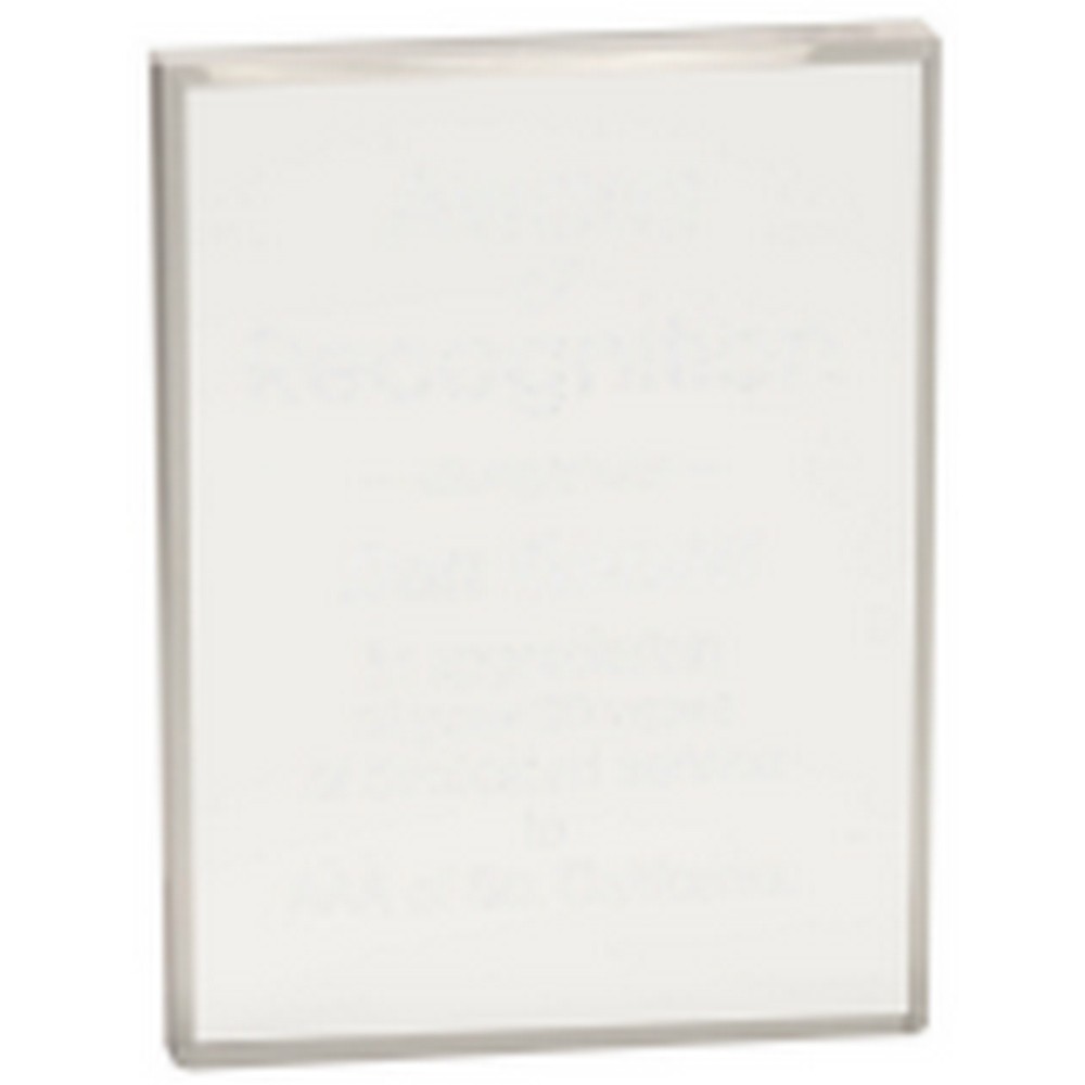 Custom Etched 6" x 8" Clear Rectangle Acrylic Custom Etched 6" x 8" Clear Rectangle Acrylic