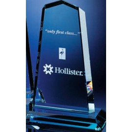 10" Pinnacle Award Clear with Logo  10" Pinnacle Award Clear with Logo