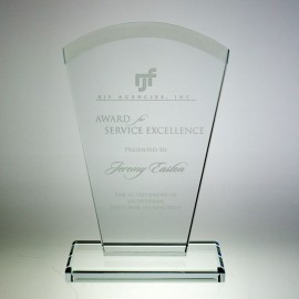 7 1/2" Award- Carlton with Logo
