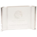 Customized 5" x 7" Celestial Acrylic Crescent Award