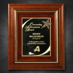Logo Branded Americana Plaque 13-1/2" x 11-1/2" with Wood Insert
