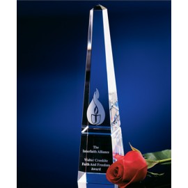 Customized 12" OptiMaxx Grooved Obelisk  Customized 12" OptiMaxx Grooved Obelisk