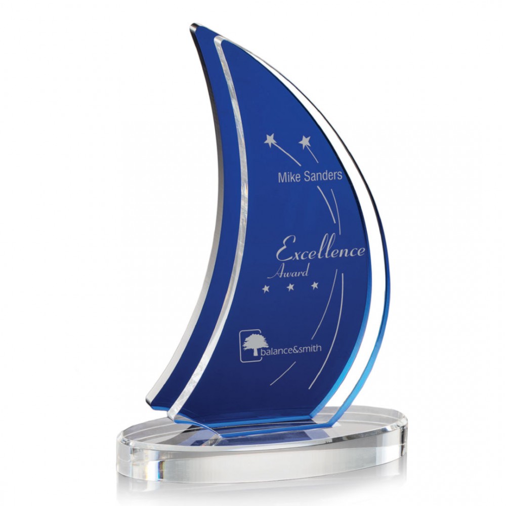 Customized Matsuda Award - Acrylic/Blue 9"
