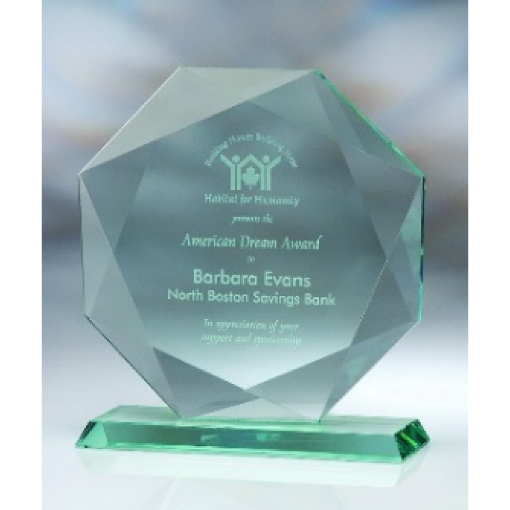 Diamond Glass Award - 6.5 " with Logo Diamond Glass Award - 6.5 " with Logo