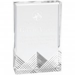 Laser-etched 4 1/4" x 6" Silver Apex Mirage Acrylic