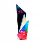 Promotional Creative New Design Crystal Trophy Asymmetric Cut Award
