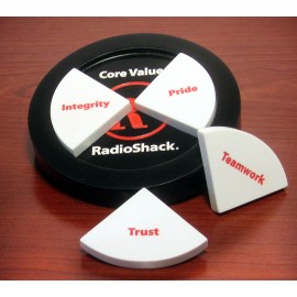 Pie Graph Desk Puzzle with Logo