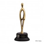Personalized Contemporary Award on Ebony - Gold 10"