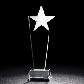 Logo Branded Crystal Trophy A19-124  Logo Branded Crystal Trophy A19-124