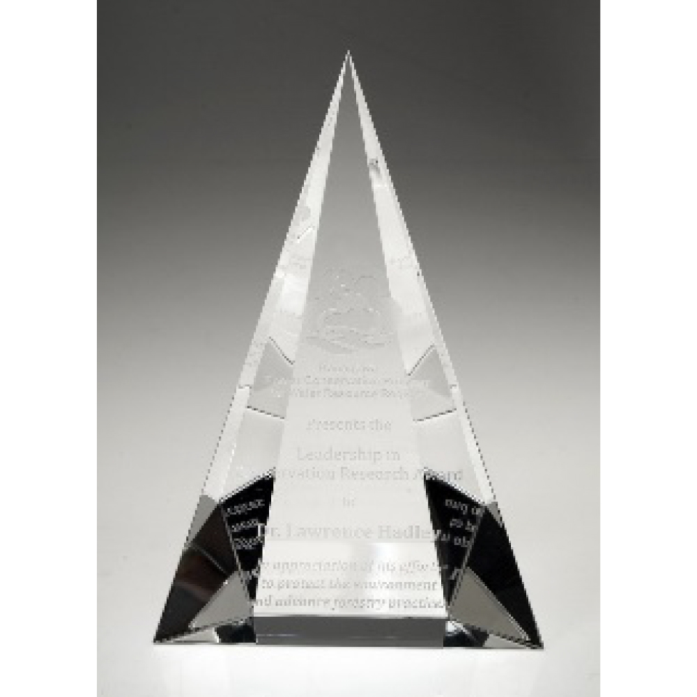 Peak Glass Award - 9 " with Logo