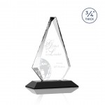 Laser-etched Windsor Award - Starfire/Black 8"