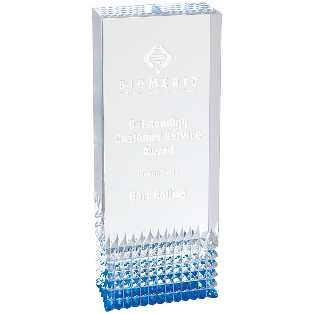 2 3/4" x 7" Blue Tribute Acrylic Laser-etched 2 3/4" x 7" Blue Tribute Acrylic Laser-etched