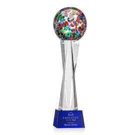 Fantasia Award on Grafton Blue - 14" High with Logo