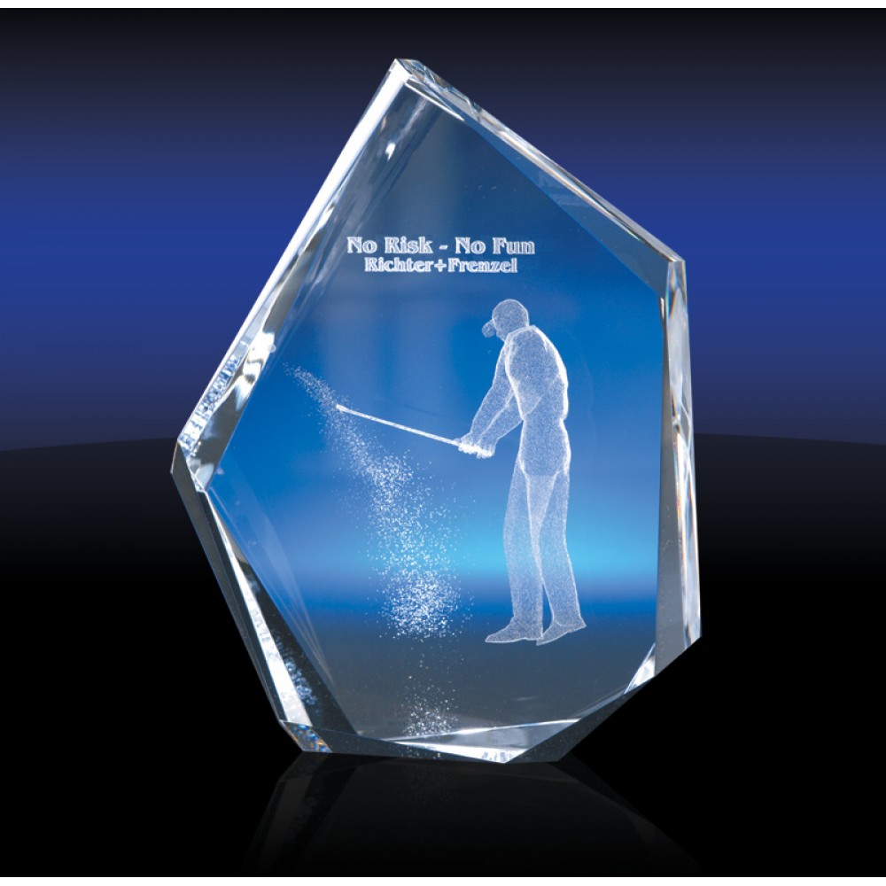 Object D'Art Crystal Sculpture Award (Medium) Laser-etched Object D'Art Crystal Sculpture Award (Medium) Laser-etched