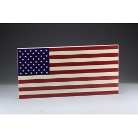 Logo Branded 5" x 9.5" - Hardwood Desktop American Flag  Logo Branded 5" x 9.5" - Hardwood Desktop American Flag