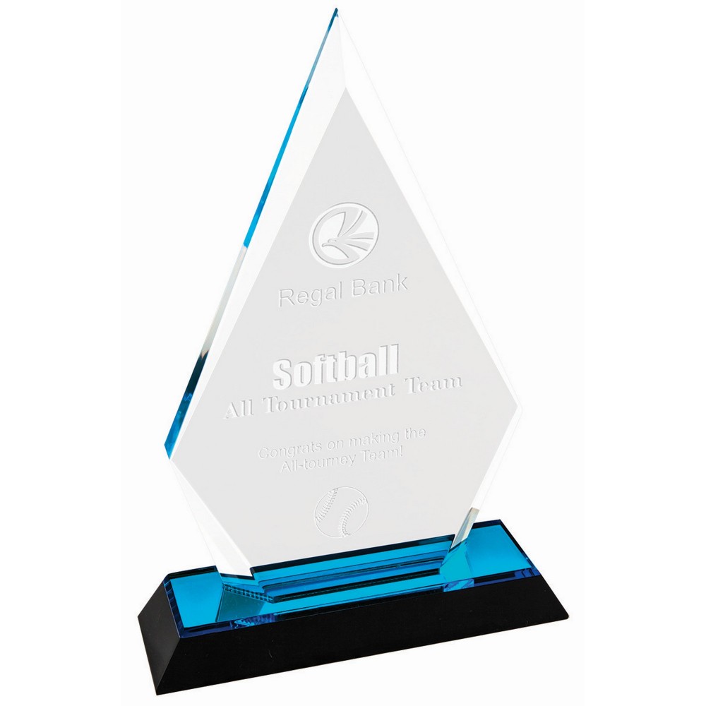8" Blue Arrow Point Impress Acrylic Laser-etched 8" Blue Arrow Point Impress Acrylic Laser-etched