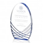 Customized Westbury Award - Acrylic/Blue 10"