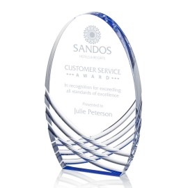 Customized Westbury Award - Acrylic/Blue 10"  Customized Westbury Award - Acrylic/Blue 10"