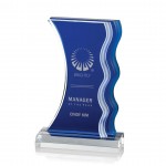 Nolan Award - Acrylic/Blue 7" with Logo