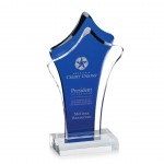 Promotional Tonga Award - Acrylic/Blue 9"