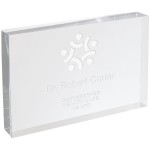 5" x 7" Clear Acrylic Awards with Logo