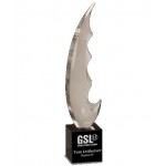 Crystal Clear Recognition Award (12") Laser-etched