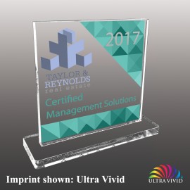 Promotional Medium Square Shaped Ultra Vivid Acrylic Award  Promotional Medium Square Shaped Ultra Vivid Acrylic Award