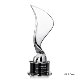 Personalized Eternal Flame - Silver 14"
