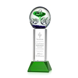 Custom Aquarius Award on Stowe Green - 12" High