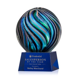 Malton Award on Robson Blue - 4" Diam with Logo