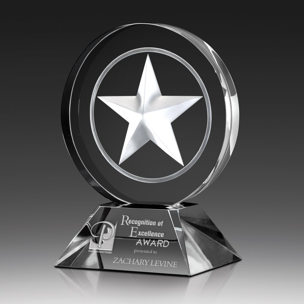 Crystal Award Star Glow with Logo Crystal Award Star Glow with Logo