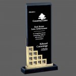 Customized Lisbon Award - 12" Gold