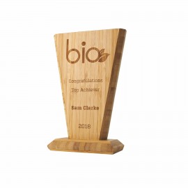Eco conscious Bamboo Keystone (10") with Logo  Eco conscious Bamboo Keystone (10") with Logo