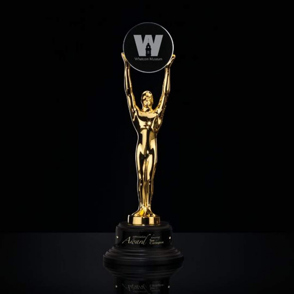 Transforming Achievement - 24k Gold/Ebony Base with Logo Transforming Achievement - 24k Gold/Ebony Base with Logo