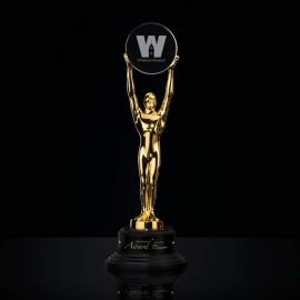 Transforming Achievement - 24k Gold/Ebony Base with Logo  Transforming Achievement - 24k Gold/Ebony Base with Logo