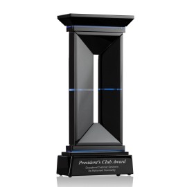 Personalized Traviata Award - Black/Blue 13"  Personalized Traviata Award - Black/Blue 13"