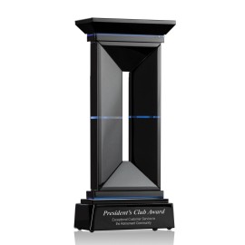 Personalized Traviata Award - Black/Blue 13"