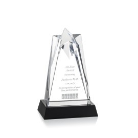 Logo Branded Rosina Star Award - Acrylic/Black 7"  Logo Branded Rosina Star Award - Acrylic/Black 7"