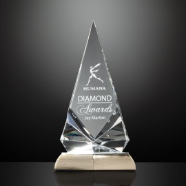 Exalt Award - Optical/Gold 11" with Logo  Exalt Award - Optical/Gold 11" with Logo