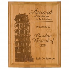 Personalized 12" x 15" Bamboo Plaque