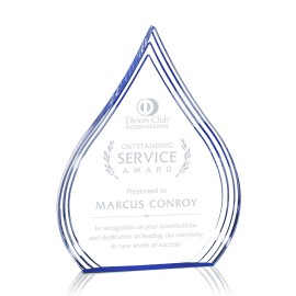 Dover Award - Acrylic/Blue 9" with Logo