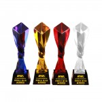 Customized Custom Color Twisted Column Award Crystal Trophy