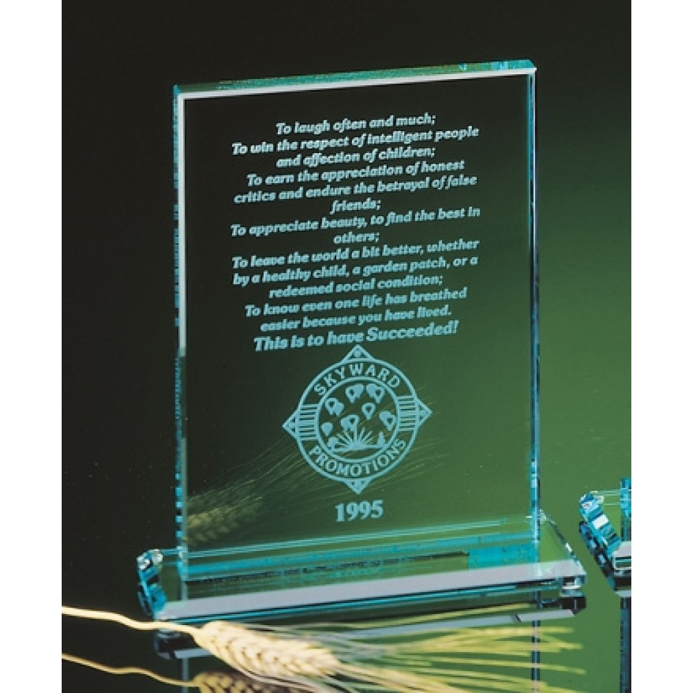 Custom Crystal Rectangle Award (6"x8")