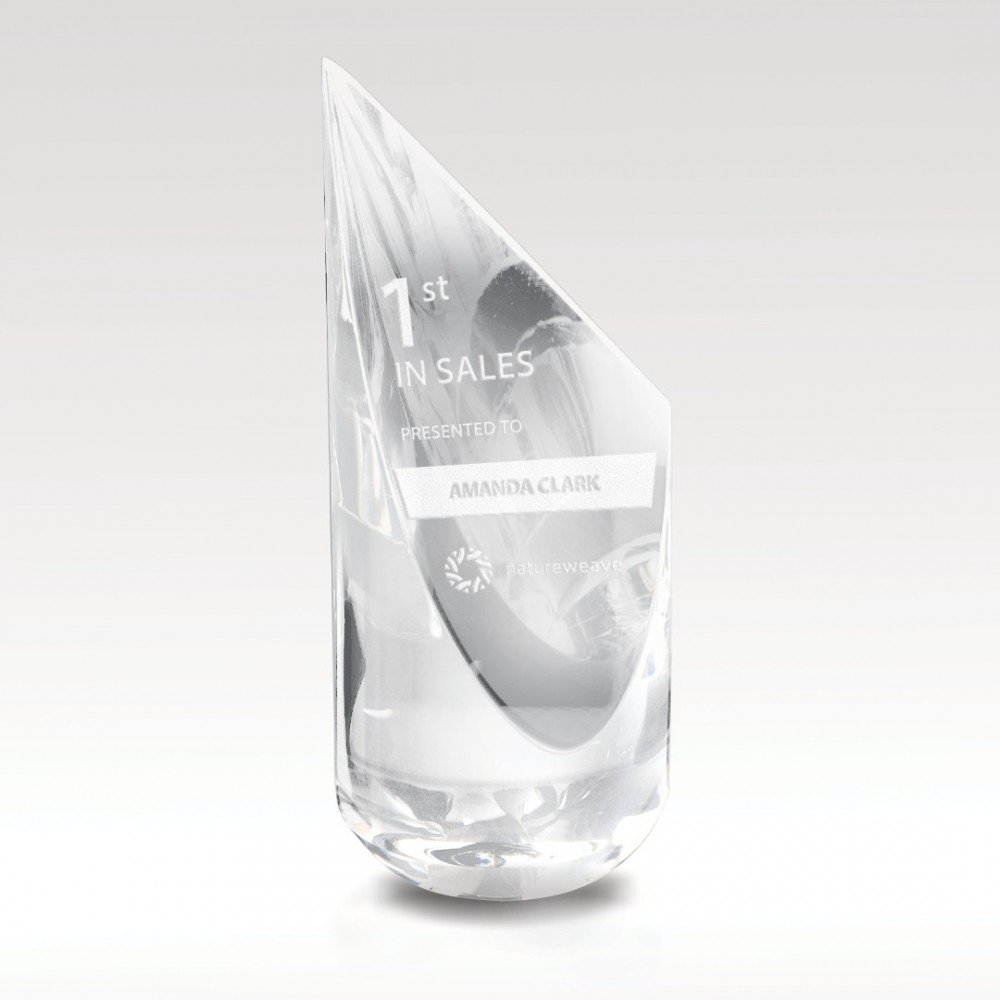 Custom Crystal Pillar Award 8" Quasar Custom Crystal Pillar Award 8" Quasar