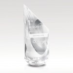 Custom Crystal Pillar Award 8" Quasar