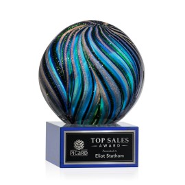 Custom Malton Award on Hancock Blue - 4" Diam  Custom Malton Award on Hancock Blue - 4" Diam