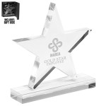 Star Crystal Glass Custom Awards with Logo