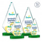 Custom Windsor VividPrint Award on Alberton Base - Green