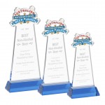 EdgeCraft Tapered Award on Hartford - Sky Blue (via Air) with Logo