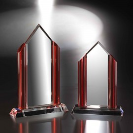 11" Fashion District Crystal Award with Logo  11" Fashion District Crystal Award with Logo